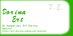 dorina ert business card